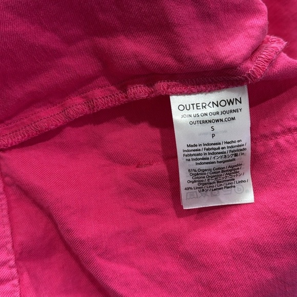 Outerknown S.E.A. Suit Pink Linen Jumpsuit Size Small - Picture 5 of 7